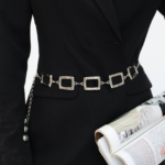 Square Design Chain Shirt Jacket Dress Pants Belt