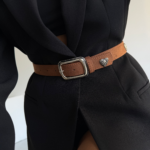 Square Buckle Heart Accessory Women Pants Belt Jacket Belt Shirt Belt Dress Belt