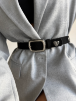 Square Buckle Heart Accessory Women Pants Belt Jacket Belt Shirt Belt Dress Belt - Image 2