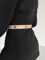 Square Buckle Heart Accessory Women Pants Belt Jacket Belt Shirt Belt Dress Belt - Image 2