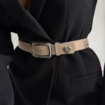 Square Buckle Heart Accessory Women Pants Belt Jacket Belt Shirt Belt Dress Belt