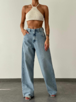 Brooklyn Γυναικείο Τζιν Παντελόνι Ψηλόμεσο Loose Fit - Image 2