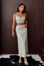 Elysia Γυναικείο Crop Top με Παγιέτες - Image 2
