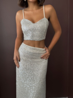 Elysia Γυναικείο Crop Top με Παγιέτες - Image 3