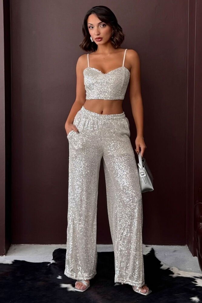 TOP13239 Stella Γυναικεία Παντελόνα Palazzo Glam - Image 1