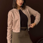 Winter Γυναικείο Μπουφάν με Φερμουάρ Slim Fit Bomber