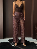 Amelie Γυναικείο Παντελόνι Επίσημο Glam - Image 3