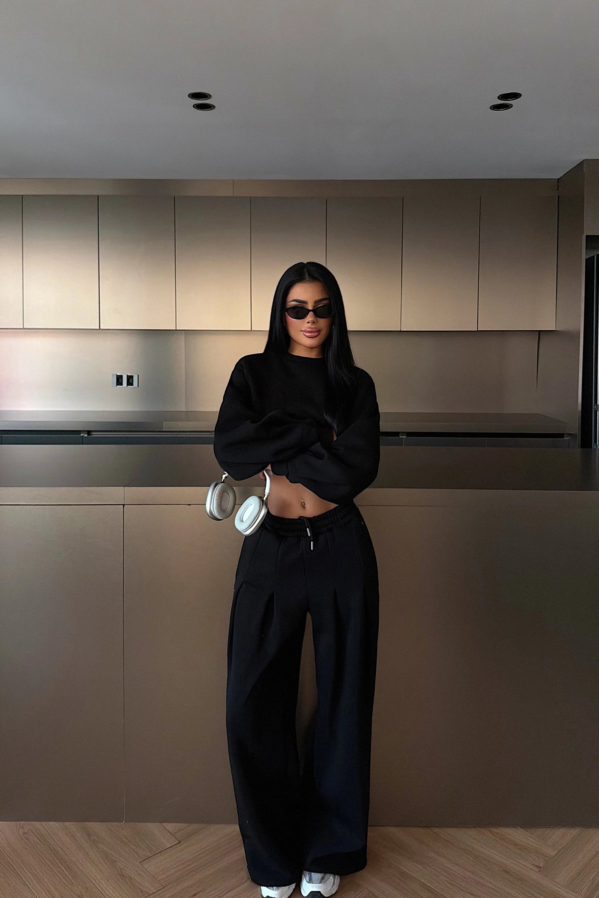 EYO14995 Ariel Γυναικείο Αθλητικό Σετ Oversized Jogger - Image 1