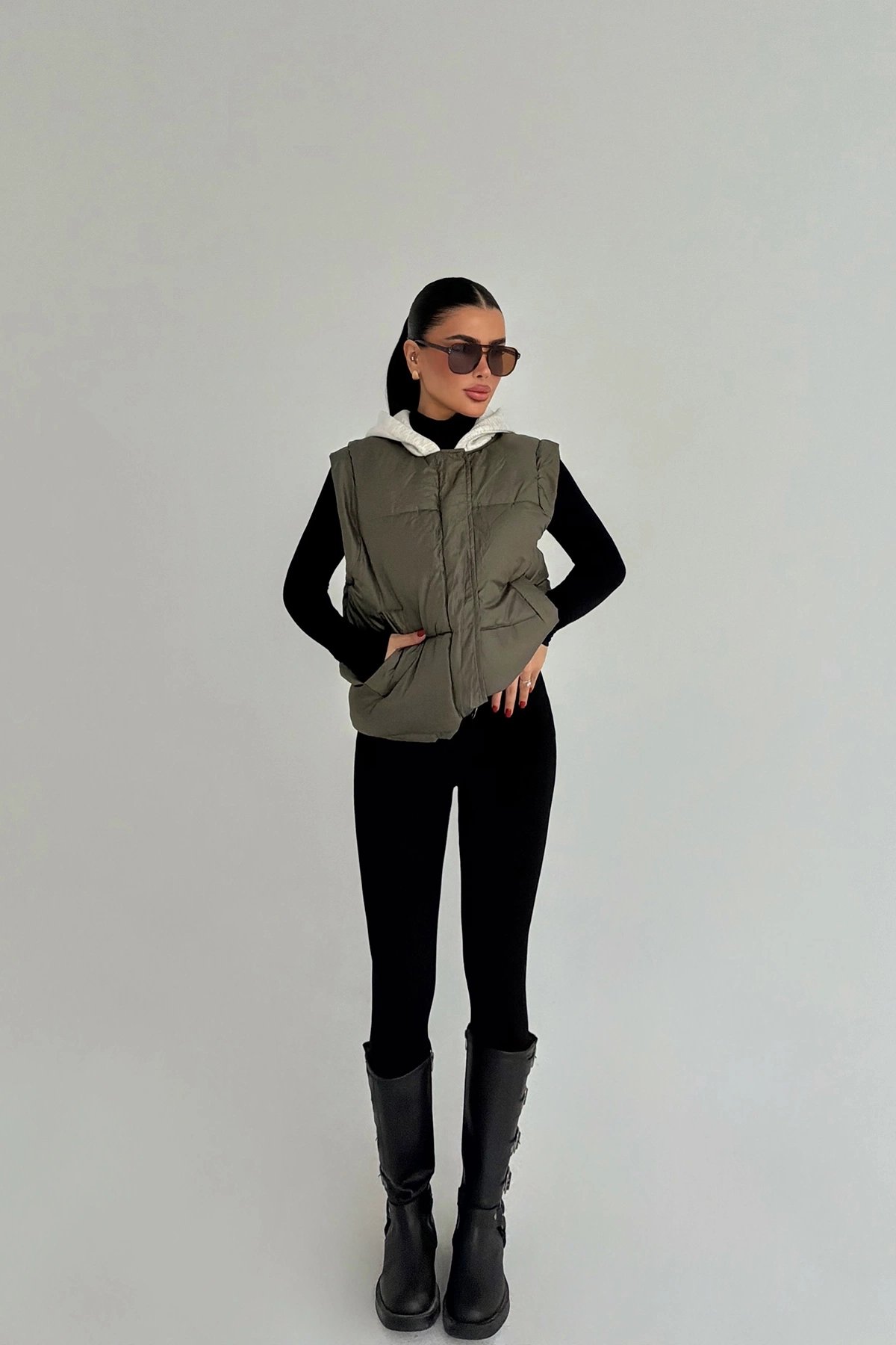 EYO15132 Olive Vest - Image 1