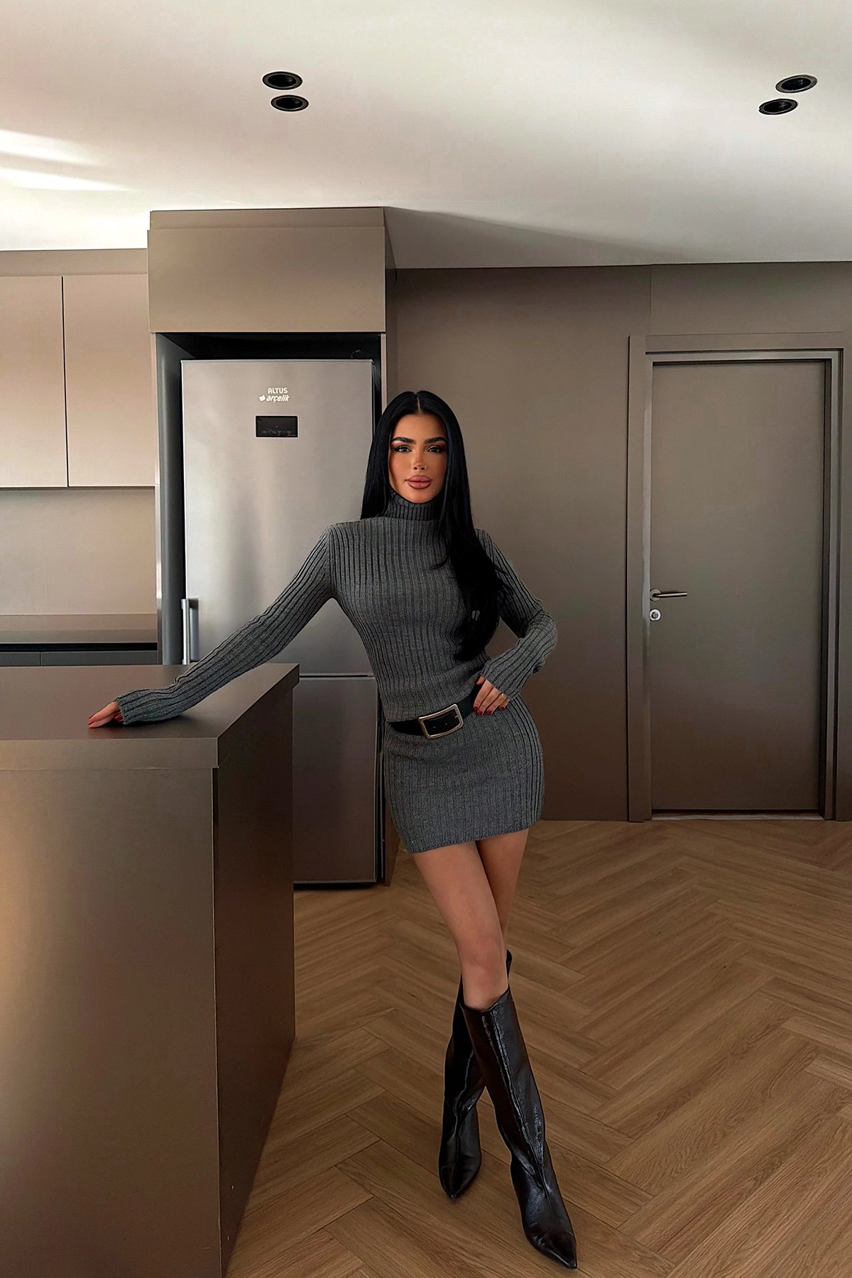 EYO15380 Luna Γυναικείο Mini Φόρεμα Bodycon - Image 1