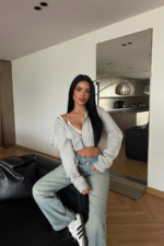 Hailey Cropped Zip Hoodie