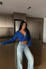 Kiara Cropped Zip Hoodie - Image 2