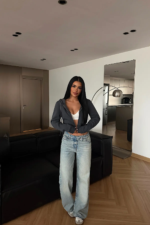 Naomi Cropped Zip Hoodie - Image 2