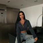 Naomi Cropped Zip Hoodie
