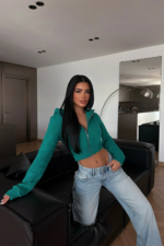 Zoe Cropped Zip Hoodie - Image 2