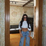 Elena Crystal Wide Leg Jeans