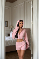 Bella Pink Cropped Set - Image 3