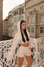 Amelia Cream Cropped Set - Image 3