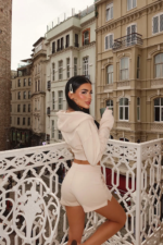 Amelia Cream Cropped Set - Image 4