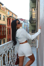 Celeste White Cropped Set - Image 4