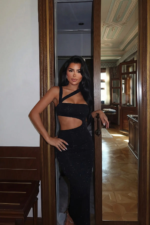 Selena Γυναικείο Maxi Φόρεμα Cut-Out Glitter - Image 2
