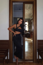 Selena Γυναικείο Maxi Φόρεμα Cut-Out Glitter