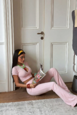Candy Γυναικείο Σετ Καμπάνα με Crop Top - Image 2