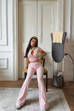 Candy Γυναικείο Σετ Καμπάνα με Crop Top