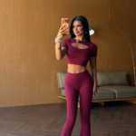 Bordeaux Muse Γυναικείο Σετ Καμπάνα με Cut Out Crop Top