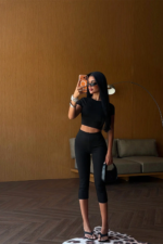 Maya Γυναικείο Σετ Crop Top & Capri Κολάν - Image 3