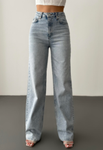 Nova Γυναικείο Τζιν Παντελόνι Ψηλόμεσο Loose Fit