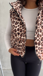 Misty Γυναικείο Γιλέκο με Leopard Print - Image 2
