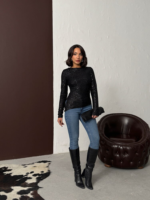 Celeste Γυναικεία Μπλούζα με Παγιέτες Glam - Image 3