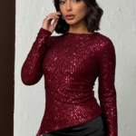 Elysia Γυναικεία Μπλούζα με Παγιέτες Glam